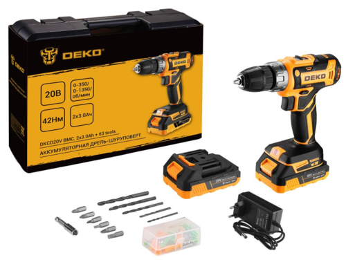 Купить Дрель-шуруповерт DEKO DKCD20V  9088045. Характеристики, отзывы и цены в Донецке