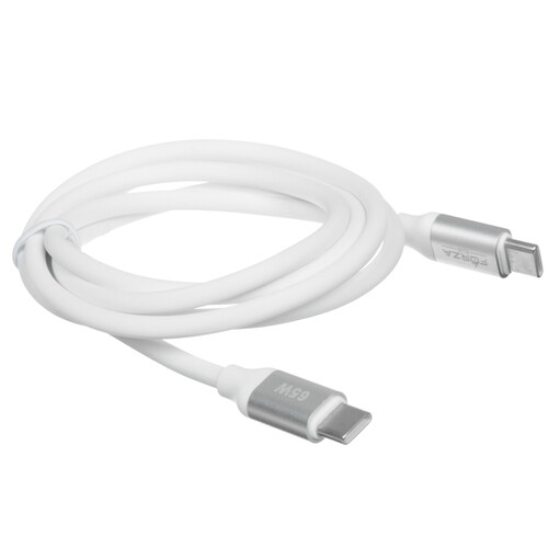 Купить Кабель круглый FORZA USB Type-C - USB Type-C белый 1 м  5482369. Характеристики, отзывы и цены в Донецке