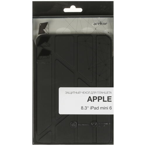 Купить Чехол-книжка Aceline Origami для Apple iPad mini (6th Gen) черный  5410372. Характеристики, отзывы и цены в Донецке
