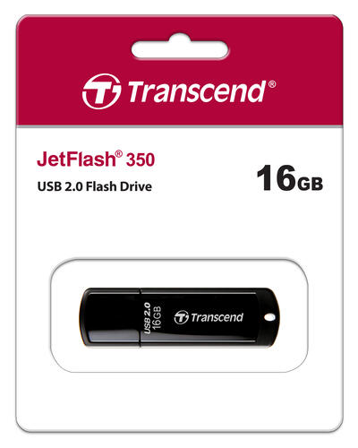 Купить Память USB Flash 16 ГБ Transcend JetFlash 350  1009695. Характеристики, отзывы и цены в Донецке