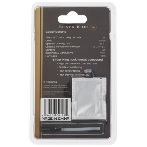 Купить Жидкий металл Thermalright Silver King [Silver King 3g]  1603882. Характеристики, отзывы и цены в Донецке