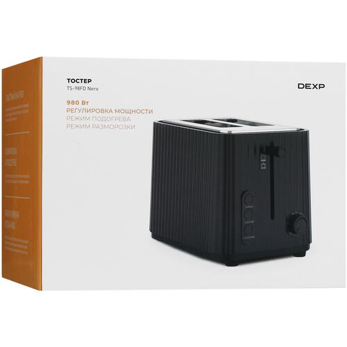 Купить Тостер DEXP TS-98FD Nero черный  5418530. Характеристики, отзывы и цены в Донецке