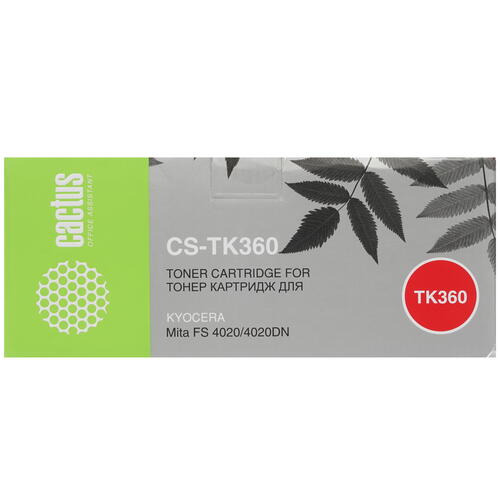 Купить Картридж лазерный Cactus CS-TK360 черный, с чипом  7937182. Характеристики, отзывы и цены в Донецке