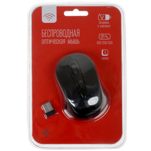 Купить Мышь беспроводная DEXP WM-4006BU  черный  1118198. Характеристики, отзывы и цены в Донецке