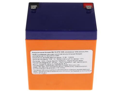 Купить Аккумуляторная батарея для ИБП Delta DTM 1205  1104690. Характеристики, отзывы и цены в Донецке