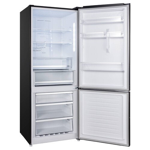 Купить Холодильник с морозильником  Korting KNFC 72337 XN черный  9158177. Характеристики, отзывы и цены в Донецке