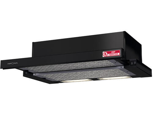 Купить Вытяжка телескопическая KRONA KAMILLA 600 2DN черный/черный  1611844. Характеристики, отзывы и цены в Донецке