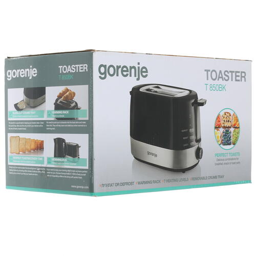 Купить Тостер Gorenje T850BK черный  7925087. Характеристики, отзывы и цены в Донецке