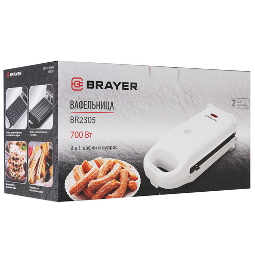 Купить Вафельница Brayer 2305BR белый  9152141. Характеристики, отзывы и цены в Донецке