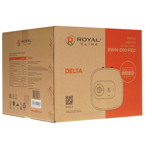 Купить Водонагреватель электрический Royal Clima RWH-D10-FEU  5323235. Характеристики, отзывы и цены в Донецке