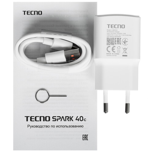 Купить 6.67" Смартфон Tecno SPARK 40C 128 ГБ черный  5633013. Характеристики, отзывы и цены в Донецке