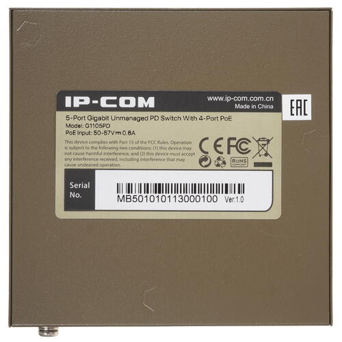 Купить Коммутатор IP-COM G1105PD  4898562. Характеристики, отзывы и цены в Донецке