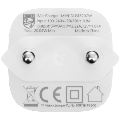 Купить Сетевое зарядное устройство Philips белый  5494060. Характеристики, отзывы и цены в Донецке