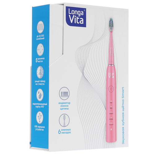 Купить Электрическая зубная щетка Longa Vita Smart B1R розовый  9942951. Характеристики, отзывы и цены в Донецке