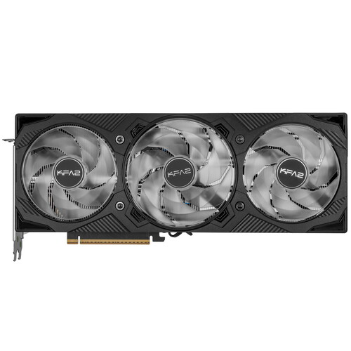 Купить Видеокарта KFA2 GeForce RTX 5070 Ti ROCK(X) OC 3FAN RGB Black [57IZN6MDBUEK]  5619422. Характеристики, отзывы и цены в Донецке
