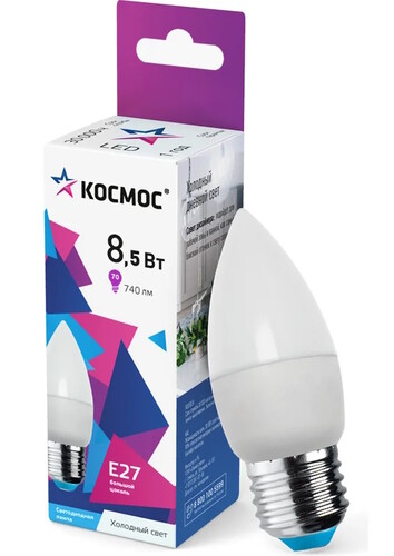 Купить Комплект светодиодных ламп Космос LkecLED8.5wCNE2765  9303167. Характеристики, отзывы и цены в Донецке