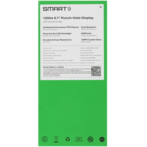Купить 6.7" Смартфон Infinix SMART 9 128 ГБ серебристый  5488696. Характеристики, отзывы и цены в Донецке
