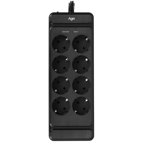 Купить Сетевой фильтр AGNI TP-FS8E черный  9289298. Характеристики, отзывы и цены в Донецке