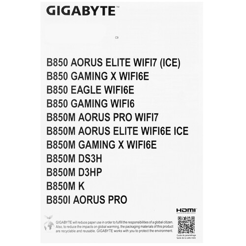 Купить Материнская плата GIGABYTE B850 GAMING X WIFI6E  5608137. Характеристики, отзывы и цены в Донецке