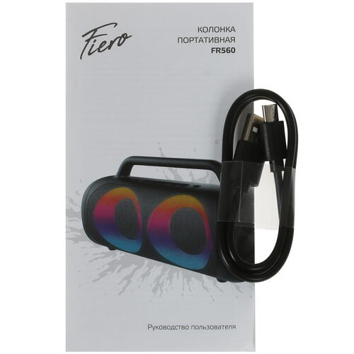 Купить Портативная колонка Fiero Blackline Huge FR560, черный  4872713. Характеристики, отзывы и цены в Донецке