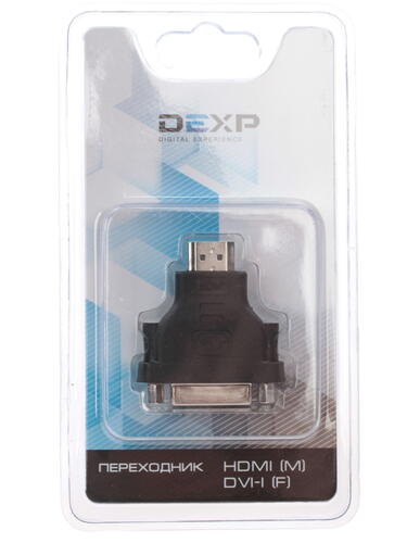 Купить Переходник однонаправленный DEXP HDMI - DVI-I  1047020. Характеристики, отзывы и цены в Донецке