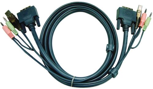 Купить Кабель для KVM ATEN 2L-7D03UD  1090045. Характеристики, отзывы и цены в Донецке