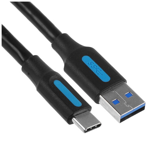 Купить Кабель круглый Vention USB Type-C - USB 3.2 Gen 1 Type-A черный 1 м  9160871. Характеристики, отзывы и цены в Донецке