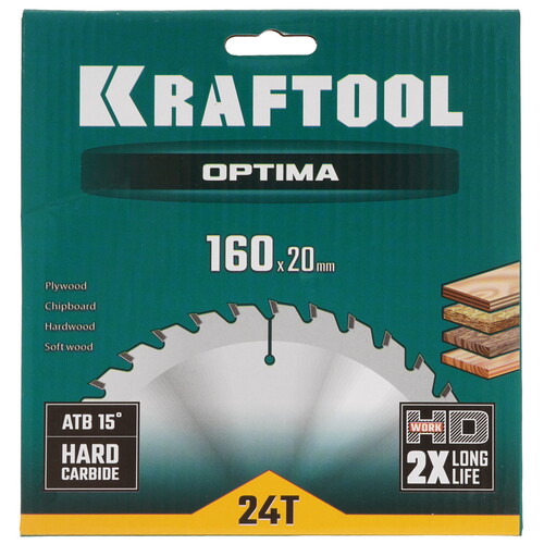 Купить Диск пильный KRAFTOOL 36951-160-20  9107894. Характеристики, отзывы и цены в Донецке