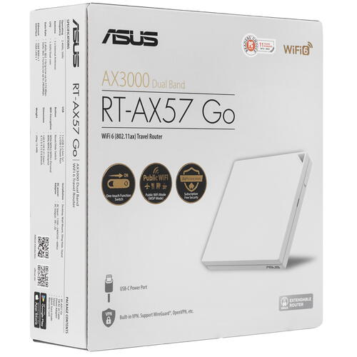 Купить Wi-Fi роутер ASUS RT-AX57 Go  5449599. Характеристики, отзывы и цены в Донецке
