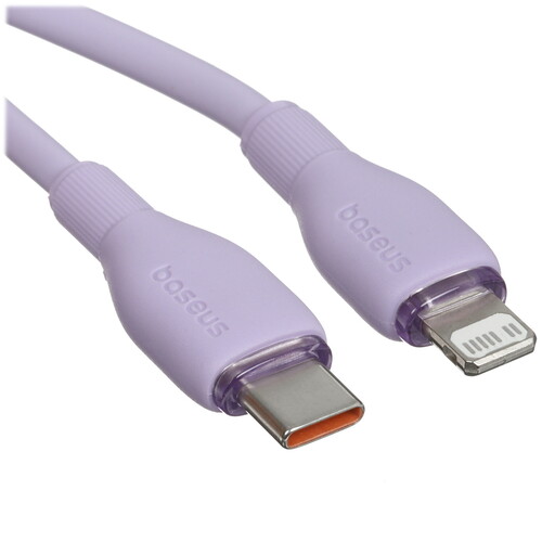 Купить Кабель круглый Baseus Lightning 8-pin - USB Type-C фиолетовый 1.2 м  5495750. Характеристики, отзывы и цены в Донецке