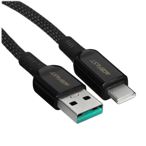 Купить Кабель круглый ACEFAST USB Type-C - USB 3.0 Type-A черный 1.2 м  5440785. Характеристики, отзывы и цены в Донецке