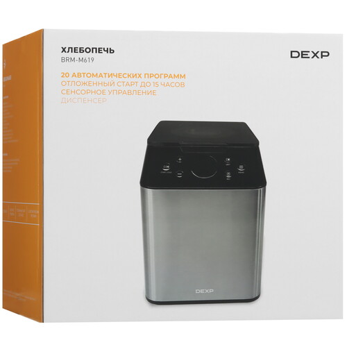 Купить Хлебопечь DEXP BRM-M619 черный  9091267. Характеристики, отзывы и цены в Донецке