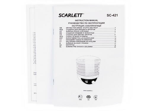 Купить Сушилка для овощей и фруктов Scarlett SC-421 белый  0171918. Характеристики, отзывы и цены в Донецке