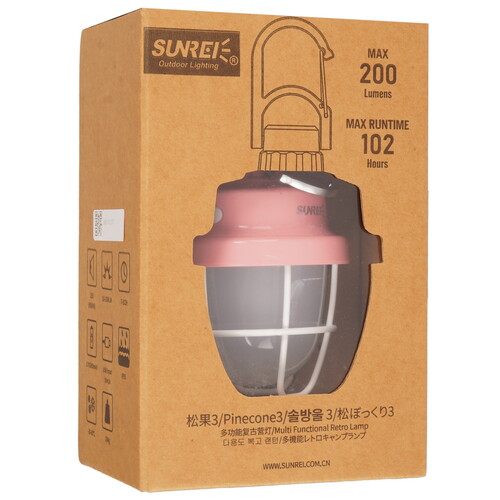 Купить Фонарь Sunree Pinecone 3 Pink  9135632. Характеристики, отзывы и цены в Донецке