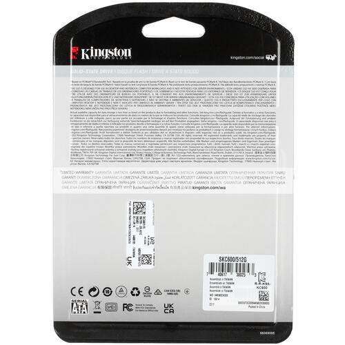 Купить 512 ГБ 2.5" SATA накопитель Kingston KC600 [SKC600/512G]  5046312. Характеристики, отзывы и цены в Донецке