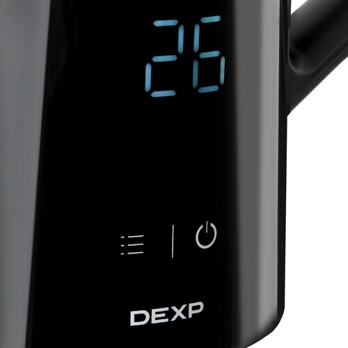 Купить Электрочайник DEXP EK-18TSB черный  9056382. Характеристики, отзывы и цены в Донецке