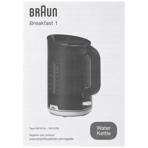 Купить Электрочайник Braun WK1100BK черный  5319973. Характеристики, отзывы и цены в Донецке
