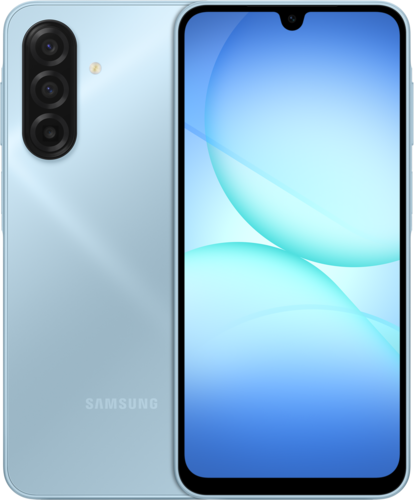 Купить 6.7" Смартфон Samsung Galaxy A17 128 ГБ голубой  5636587. Характеристики, отзывы и цены в Донецке