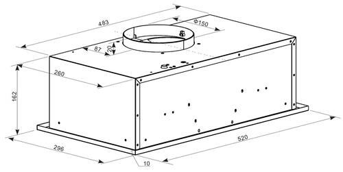 Купить Вытяжка полновстраиваемая Оasis VM-52I бежевый  9082724. Характеристики, отзывы и цены в Донецке