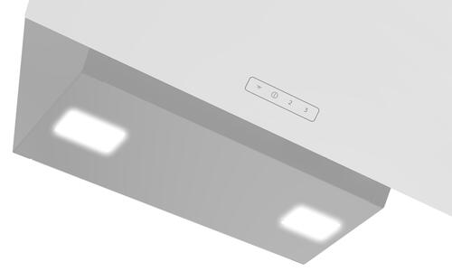 Купить Вытяжка наклонная Hotpoint HPHV 62FLT WH белый/белый  9006752. Характеристики, отзывы и цены в Донецке