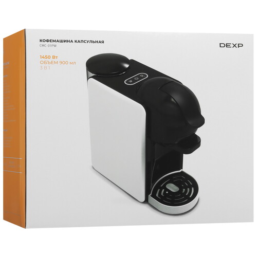 Купить Кофемашина капсульная DEXP CMC-01PW  9079565. Характеристики, отзывы и цены в Донецке