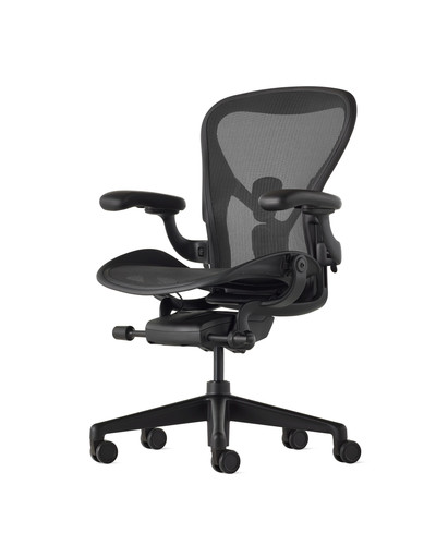 Купить Компьютерное кресло Herman Miller Aeron C Large черный  9338838. Характеристики, отзывы и цены в Донецке