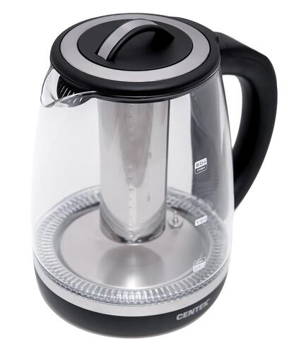 Купить Электрочайник Centek CT-0017 черный  8144184. Характеристики, отзывы и цены в Донецке