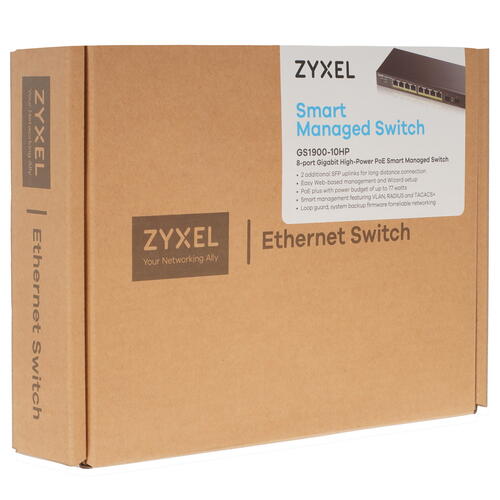 Купить Коммутатор Zyxel GS1900-10HP  5075346. Характеристики, отзывы и цены в Донецке
