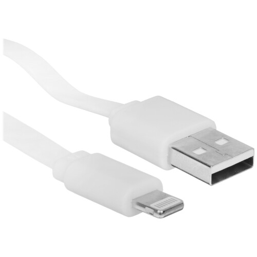 Купить Кабель плоский Aceline Lightning 8-pin - USB 2.0 Type-A белый 1 м  9086518. Характеристики, отзывы и цены в Донецке
