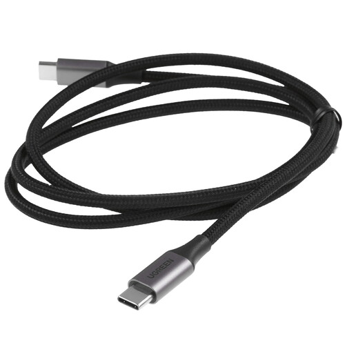 Купить Кабель круглый Ugreen USB Type-C - USB Type-C черный 1 м  9983462. Характеристики, отзывы и цены в Донецке