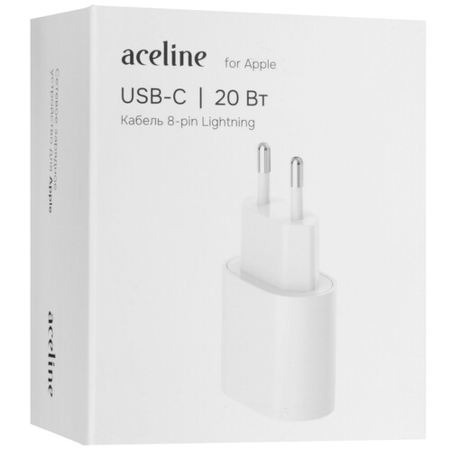Купить Сетевое зарядное устройство Aceline CW20C-2 белый  9177111. Характеристики, отзывы и цены в Донецке