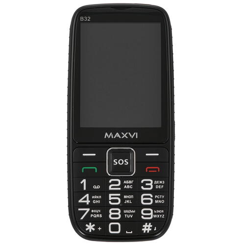 Купить Сотовый телефон Maxvi B32 черный  9945416. Характеристики, отзывы и цены в Донецке