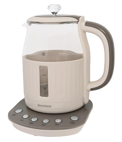 Купить Электрочайник Endever Skyline KR-365G бежевый  5365518. Характеристики, отзывы и цены в Донецке