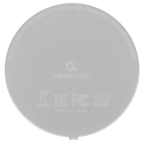 Купить Беспроводное зарядное устройство Cablexpert MP3A-PC-34 белый  9064727. Характеристики, отзывы и цены в Донецке